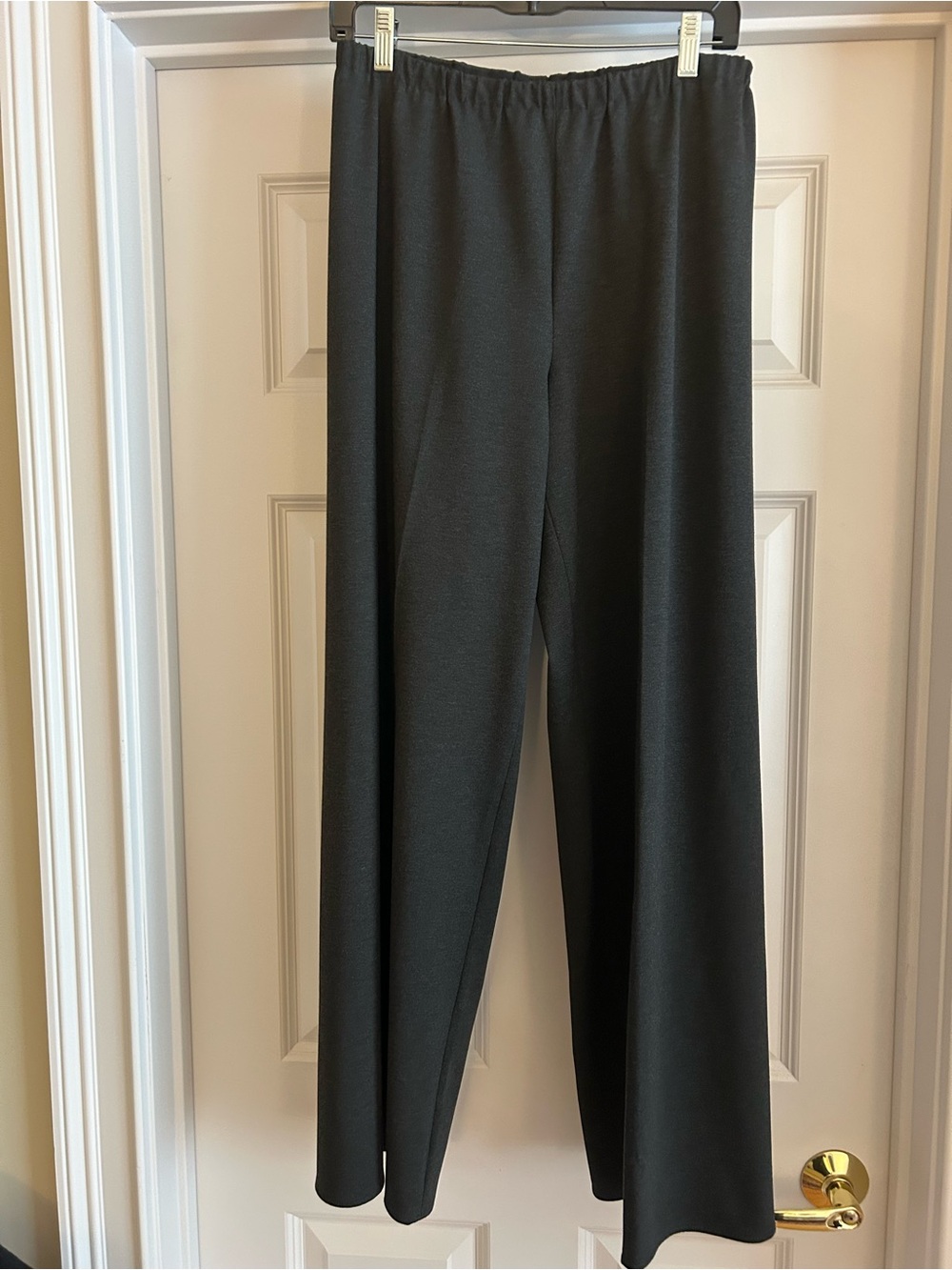 Magaschoni Charcoal Grey Wide-Leg Pull-On Trousers